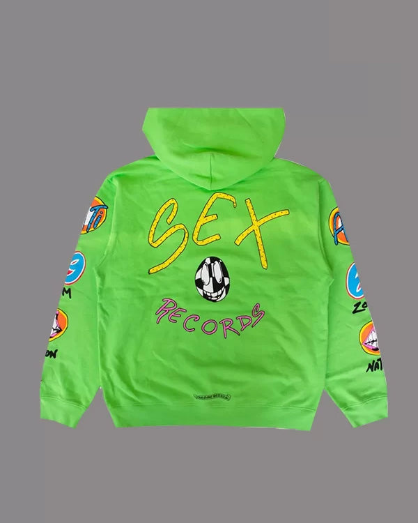 Chrome Hearts Matty Boy Sex Records Hoodie – Green