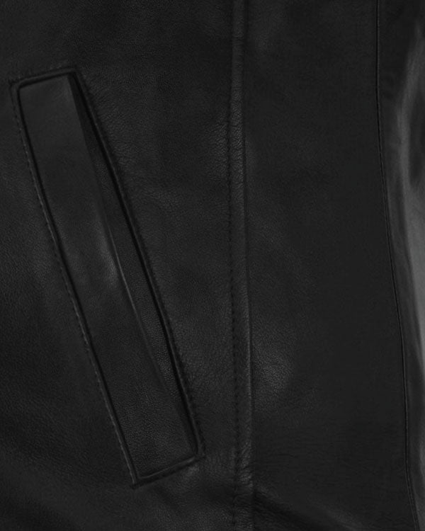 Classic Bomber Leather Jacket