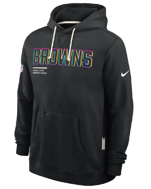 Cleveland Browns Black 2025 Crucial Catch Hoodie