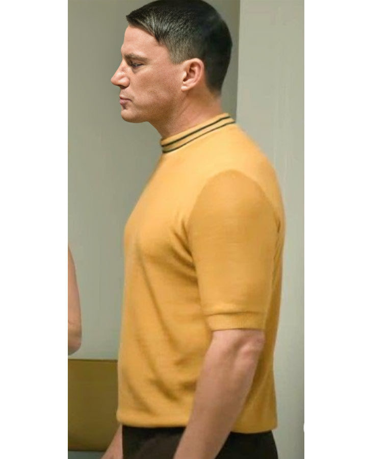 Fly Me to the Moon Channing Tatum Yellow Shirt