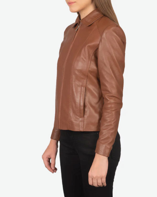 Colette Brown Leather Jacket