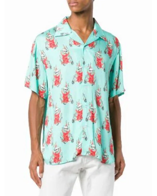 Curb Your Enthusiasm S12 J.B. Smoove Fire Skull Print Shirt