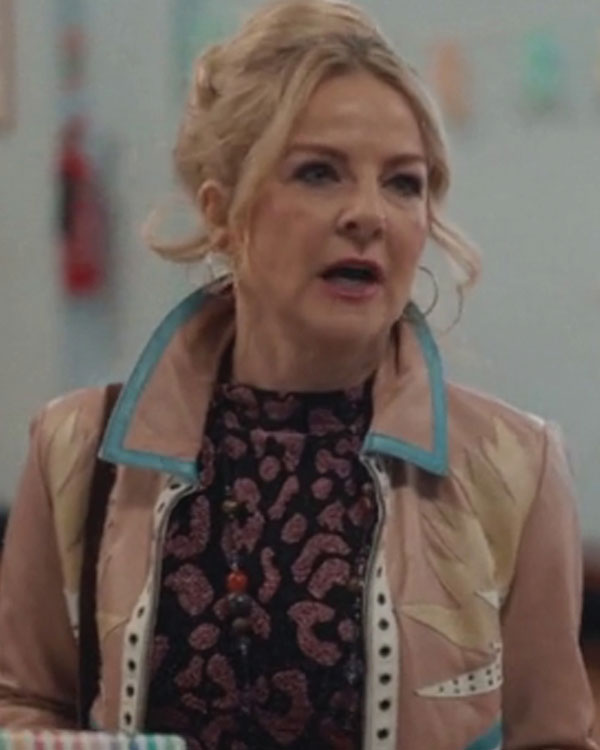 Daddy Issues S02 Studded Cropped Pastel Leather Jacket