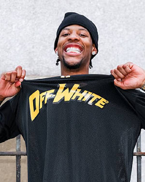 Dalen Terry Off-White fashion Show Black Graphic Shirt