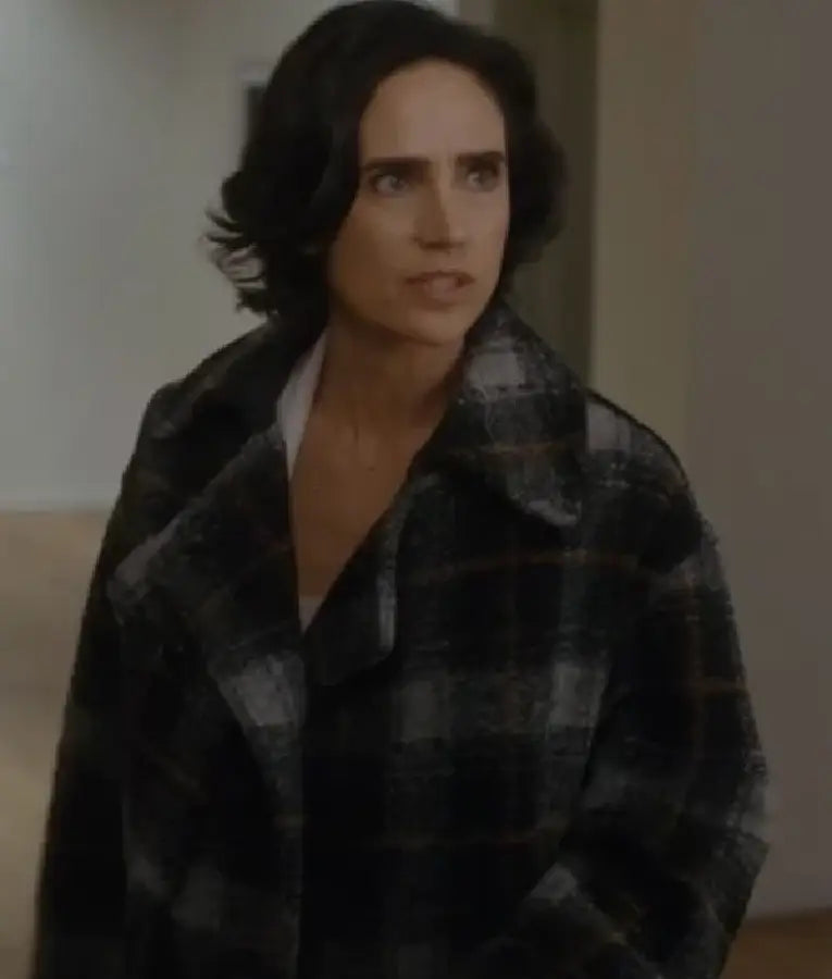 Dark Matter Jennifer Connelly Checked Plaid Coat