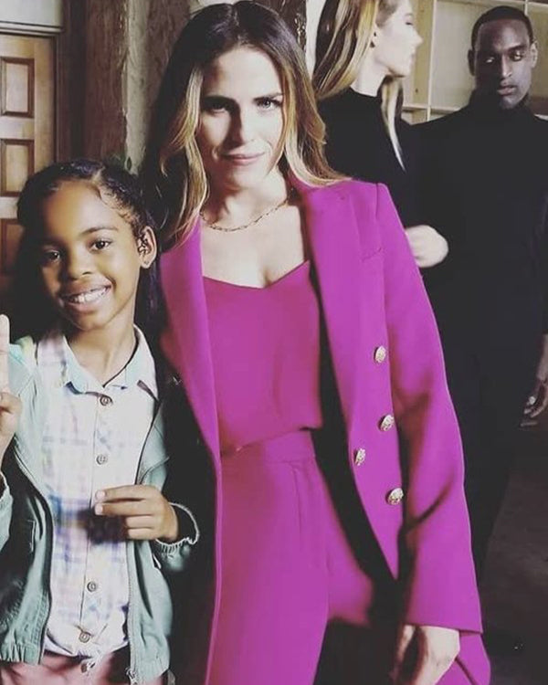 Day Shift 2022 Karla Souza Pink Blazer