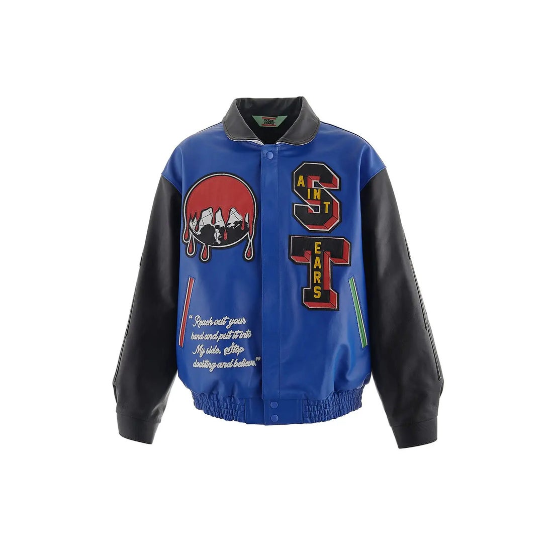 DenimTearsXSaintMxxxxxxHolyGrailVarsityJacket