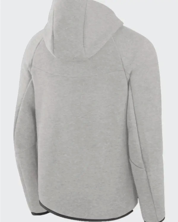 Detroit Lions Grey Tech Fleece Windrunner Hoodie