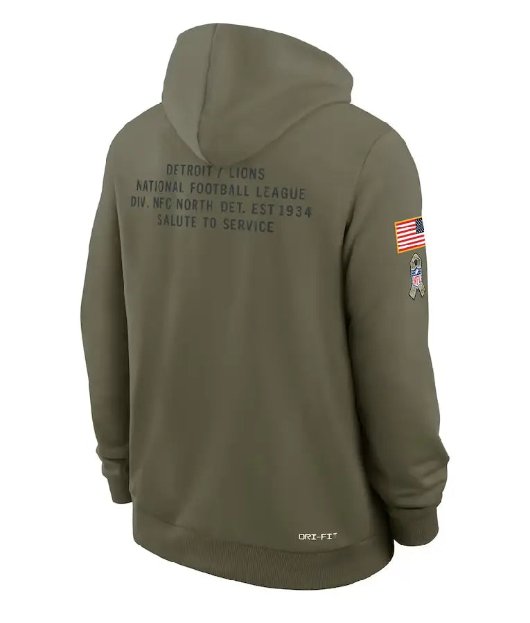 Detroit Lions 2025 Salute To Service Hoodie