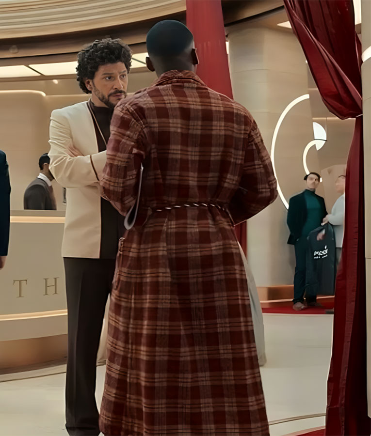 Doctor Who S02 Ncuti Gatwa Plaid Robe