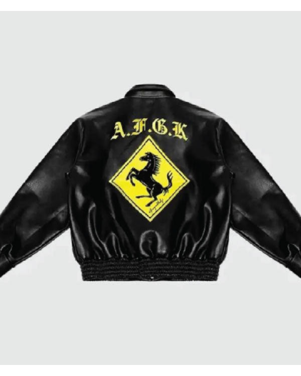 Doncare AFGK Ferrari Black Leather Jacket