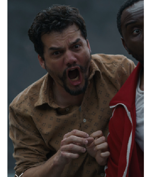 Dope Thief 2025 Wagner Moura Corduroy Printed Shirt