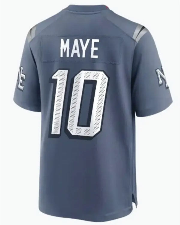 Drake Maye New England Patriots Rivalries Jersey