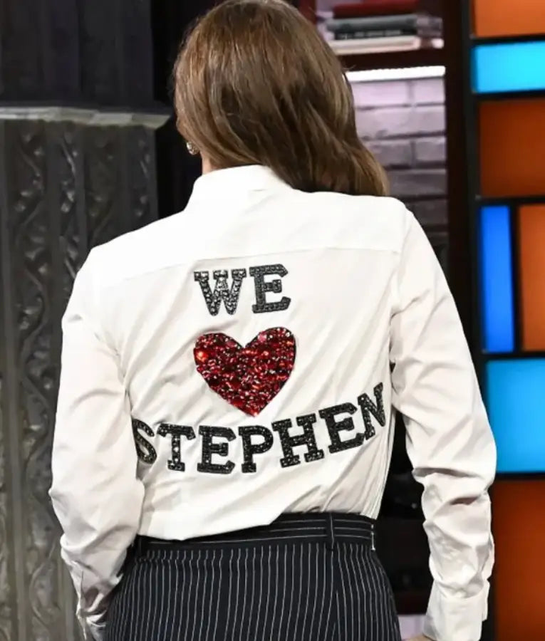 Drew Barrymore We Love Stephen White Shirt