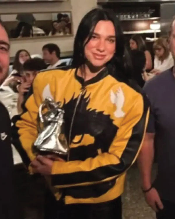 Dua Lipa Buenos Aires 2025 Dragon Leather Jacket