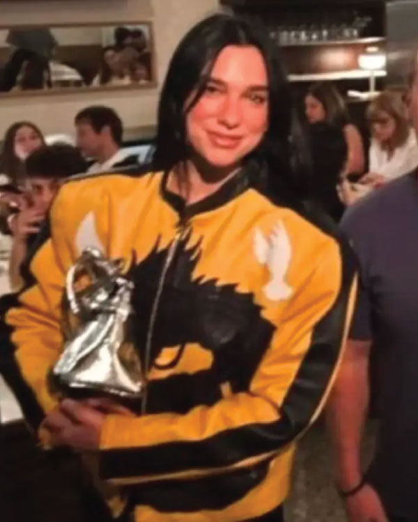 Dua Lipa Buenos Aires 2025 Dragon Leather Jacket