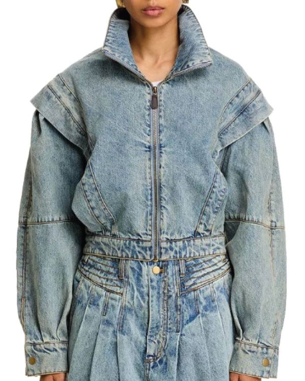 E! News Keltie Knight Denim Jacket