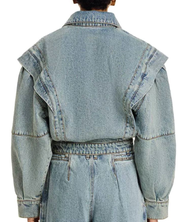 E! News Keltie Knight Denim Jacket