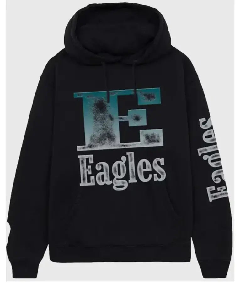 Eagles Aleali May Black Stacked Hoodie