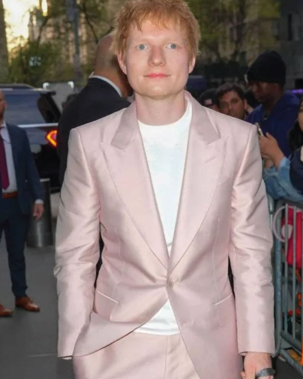 Ed Sheeran 2025 Time100 Gala Pink Blazer