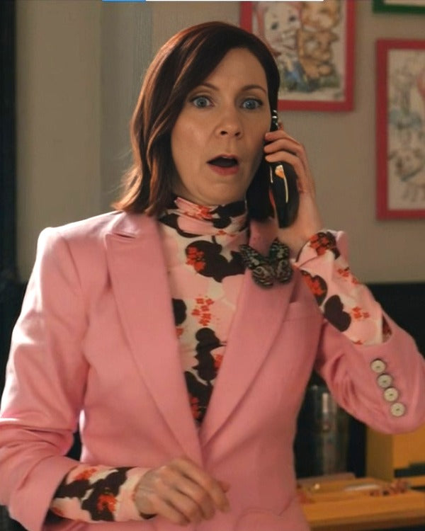 Elsbeth 2024 Carrie Preston Pink Heart Blazer