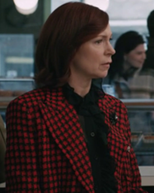 Elsbeth S02 Carrie Preston Red Checkered Tweed Blazer