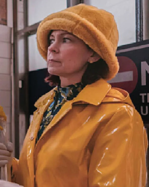 Elsbeth S02 Carrie Preston Yellow Rain Coat