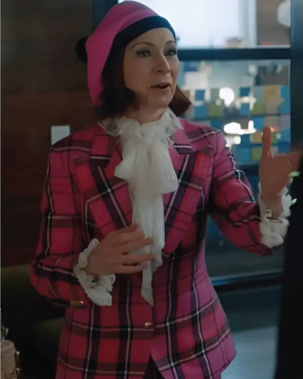 Elsbeth S03 Carrie Preston Pink Plaid Blazer
