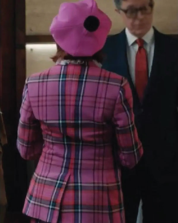 Elsbeth S03 Carrie Preston Pink Plaid Blazer