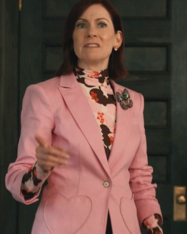 Elsbeth 2024 Carrie Preston Pink Heart Blazer
