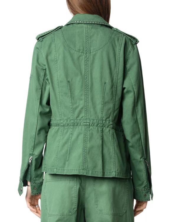 Elsbeth S03 Kathy Griffin Green Button Down Jacket