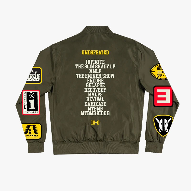 Eminem Shady Football Lightweight Green Bomber Jacket