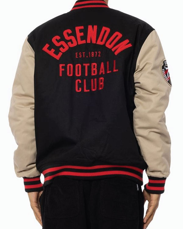Essendon Bombers Lock Up Varsity Cotton Jacket
