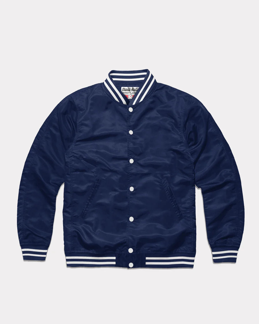 Essential Navy Letterman Jacket