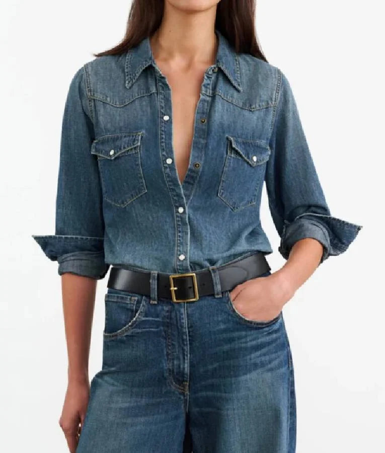 FBI Most Wanted S06 Nina Chase Denim Shirt