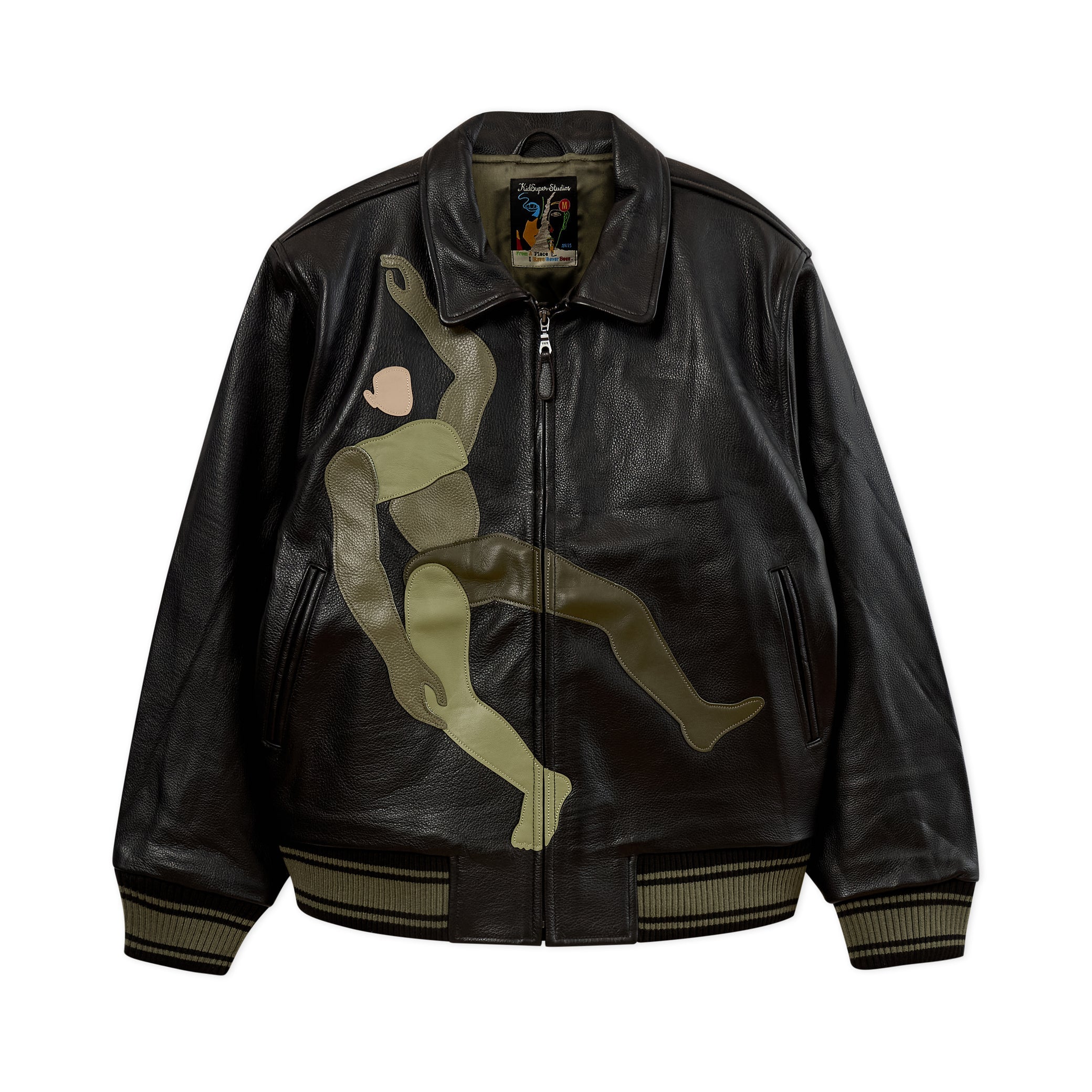 FallingGuySoftLeatherVarsityJacket