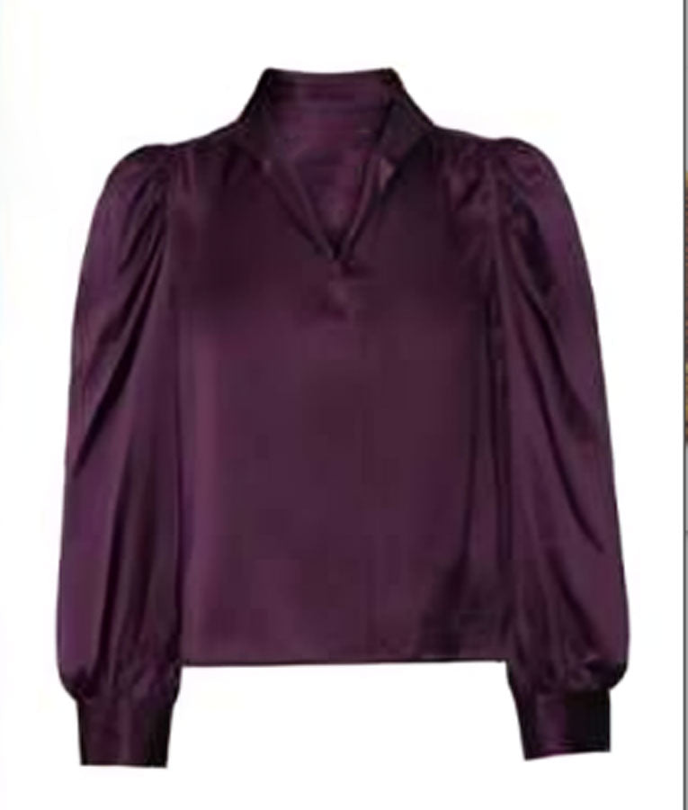 General Hospital Anna Devane Silk Satin Shirt