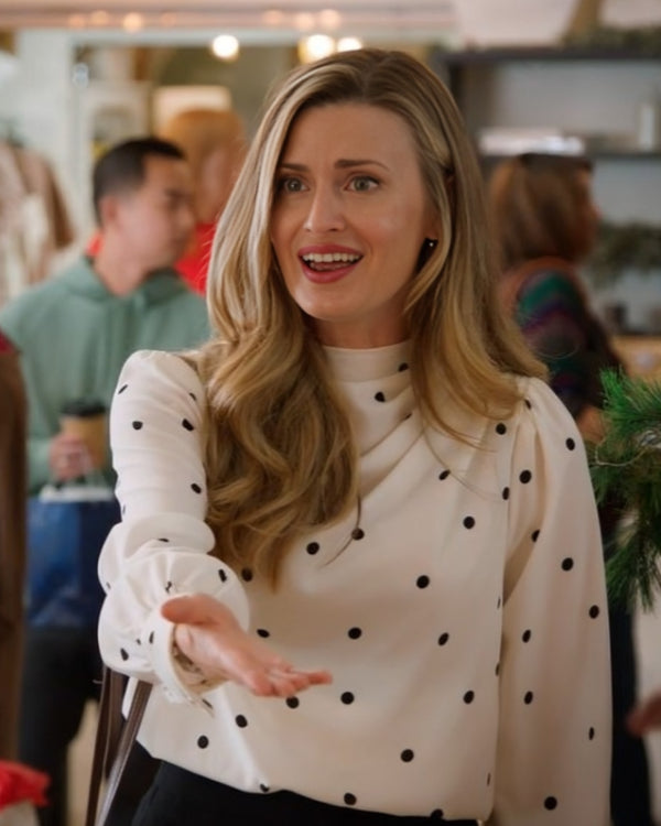 Following Yonder Star Brooke D’Orsay Polka Dots Shirt
