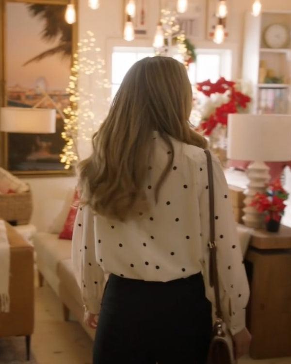 Following Yonder Star Brooke D’Orsay Polka Dots Shirt