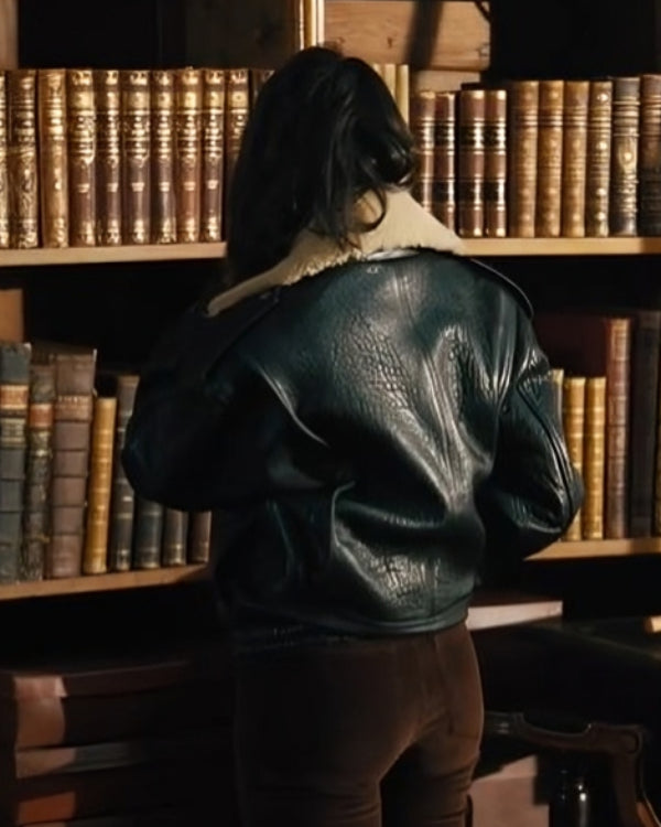 Eiza González Fountain of Youth Black Leather Jacket