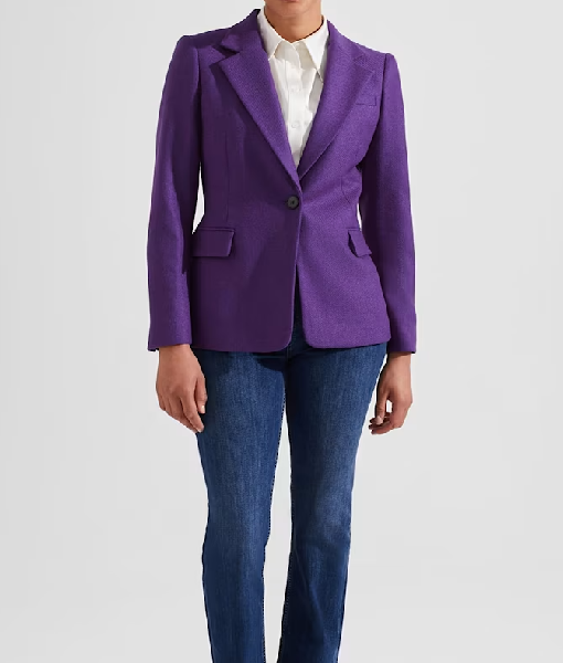 Fox and Friends 2025 Janice Dean Purple Blazer