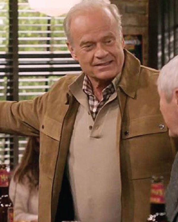 Frasier Kelsey Grammer Brown Suede Jacket