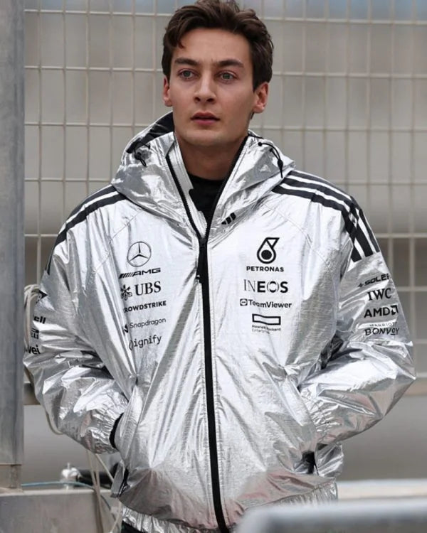 George Russell Silver Jacket