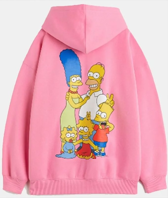 Homer Simpson Pink Hoodie