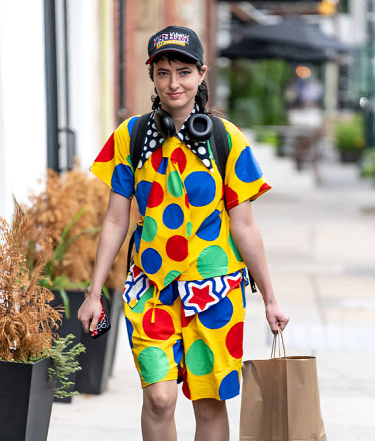 Philadelphia Comedy Show Sarah Sherman Colorful Shirt