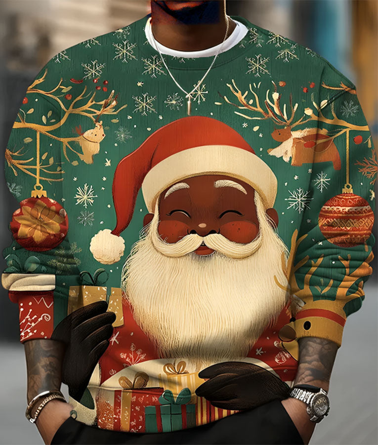 Sherri Jawn Murray Green Santa Christmas Sweater