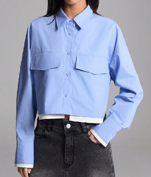 Ghosts US S04 Blue Cropped Shirt