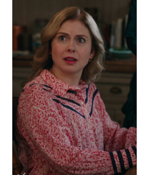 Ghosts US S04 Rose McIver Flower Paisley Print Shirt