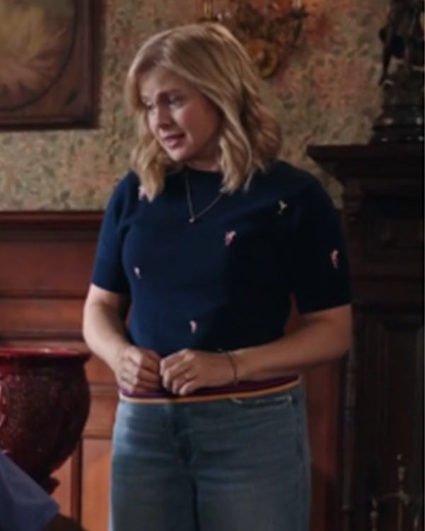 Ghosts US S05 Rose McIver Cocktail Embroidered T-Shirt