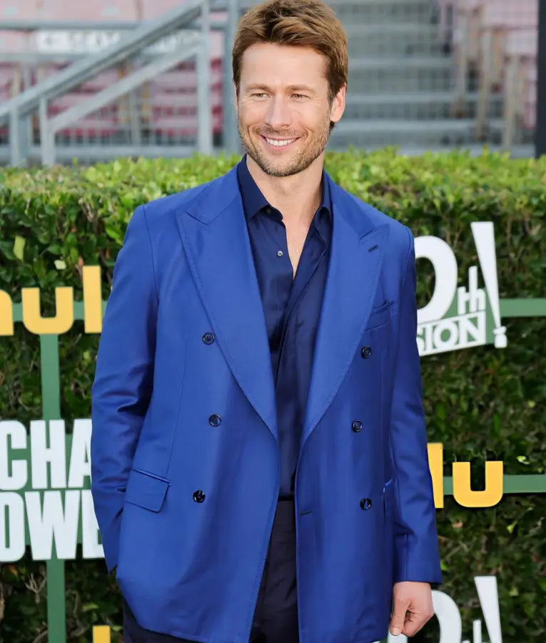 Glen Powell Red Carpet Premiere Of Hulu’s Chad Powers Blazer